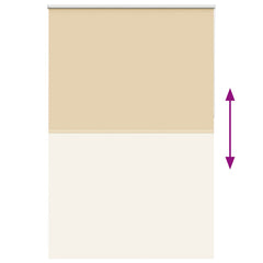 vidaXL Roller Blind Blackout Beige 165x230 cm Fabric Width 161.6 cm Polyester 5