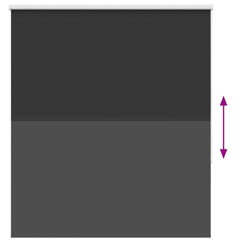 vidaXL Roller Blind Blackout Black 140x150 cm Fabric Width 136.6 cm Polyester 5
