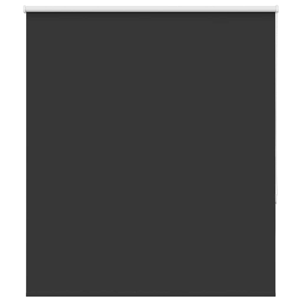 Roller Blind Blackout 105x175 cm Fabric Width 100.7 cm Black 140 cm
