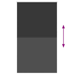 vidaXL Roller Blind Blackout Black 120x210 cm Fabric Width 116.6 cm Polyester 5