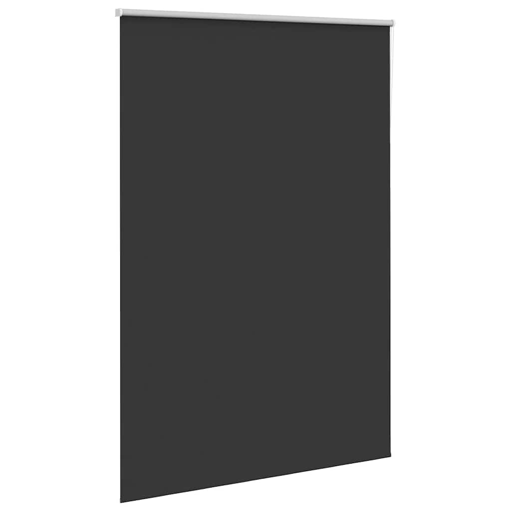 vidaXL Roller Blind Blackout Black 165x210 cm Fabric Width 161.6 cm Polyester 3