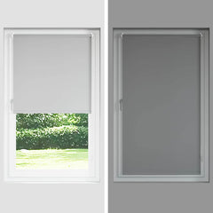 vidaXL Roller Blind Blackout Black 120x230 cm Fabric Width 116.6 cm Polyester 6