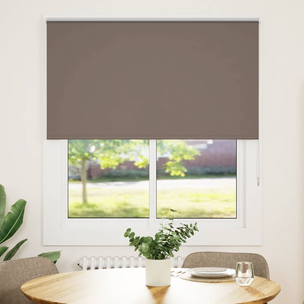 Roller Blind Blackout 105x150 cm Fabric Width 100.7 cm Coffee 140 cm