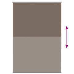 vidaXL Roller Blind Blackout Coffee 110x175 cm Fabric Width 105.7 cm Polyester 5