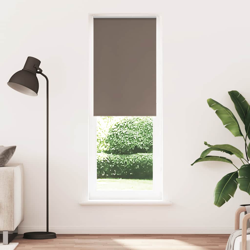 vidaXL Roller Blind Blackout Coffee 80x210 cm Fabric Width 75.7 cm Polyester 1