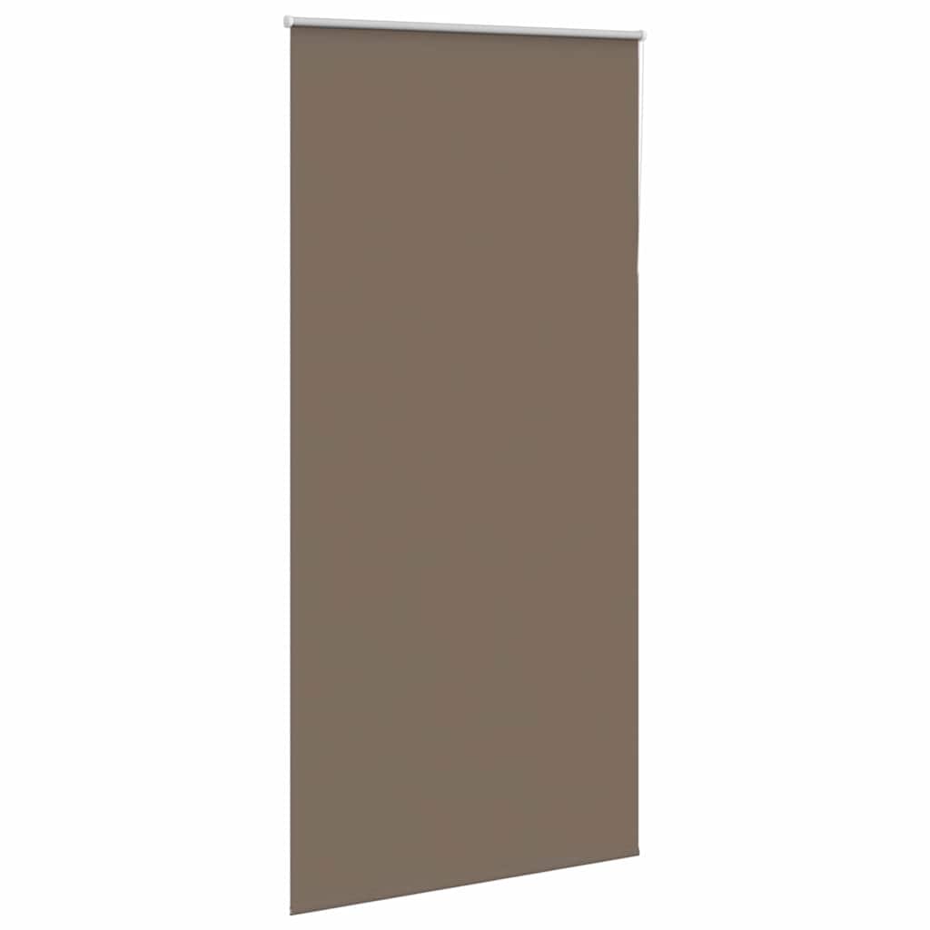 vidaXL Roller Blind Blackout Coffee 110x210 cm Fabric Width 105.7 cm Polyester 3