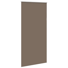 vidaXL Roller Blind Blackout Coffee 115x210 cm Fabric Width 110.7 cm Polyester 3