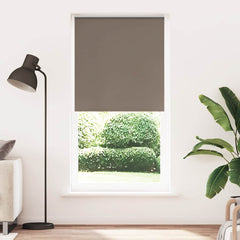 vidaXL Roller Blind Blackout Coffee 115x210 cm Fabric Width 110.7 cm Polyester 1