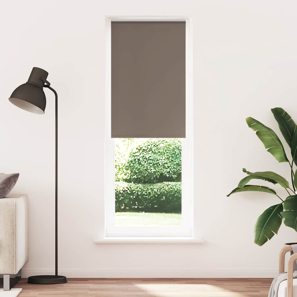 vidaXL Roller Blind Blackout Coffee 80x230 cm Fabric Width 75.7 cm Polyester 1