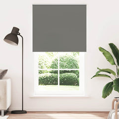 vidaXL Roller Blind Blackout Grey 120x210 cm Fabric Width 116.6 cm Polyester 2