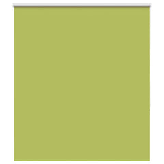 vidaXL Roller Blind Blackout Leaves Green 125x130 cm Fabric Width 121.6 cm Polyester 1