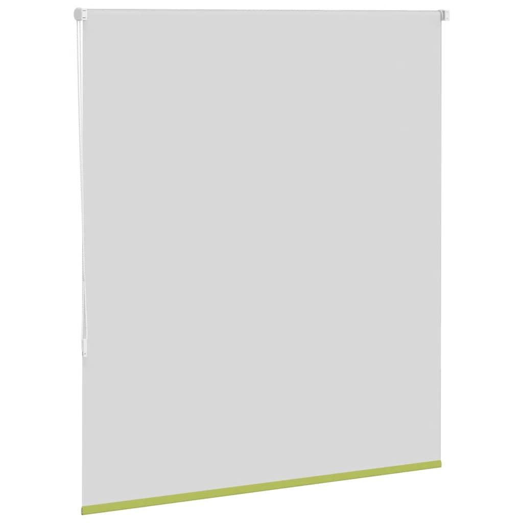 vidaXL Roller Blind Blackout Leaves Green 125x130 cm Fabric Width 121.6 cm Polyester 4