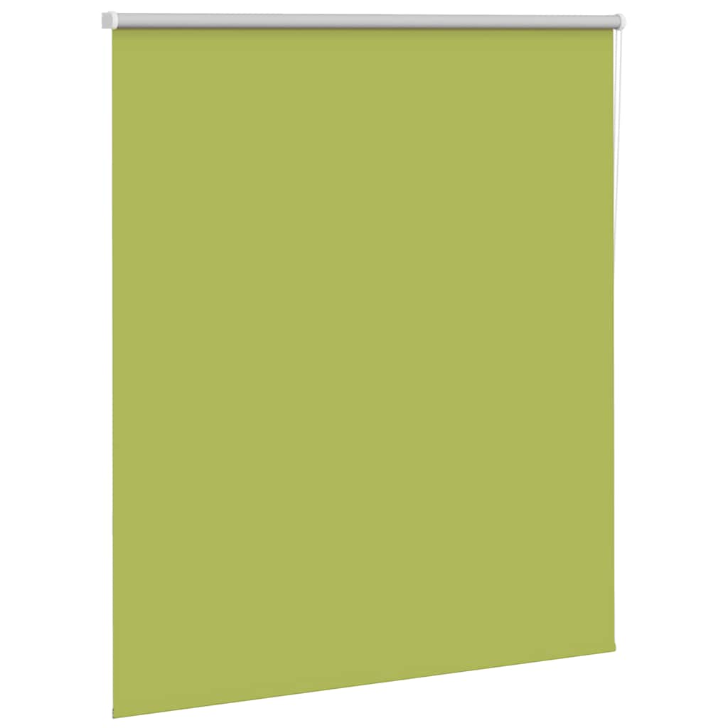 vidaXL Roller Blind Blackout Leaves Green 135x130 cm Fabric Width 131.6 cm Polyester 3