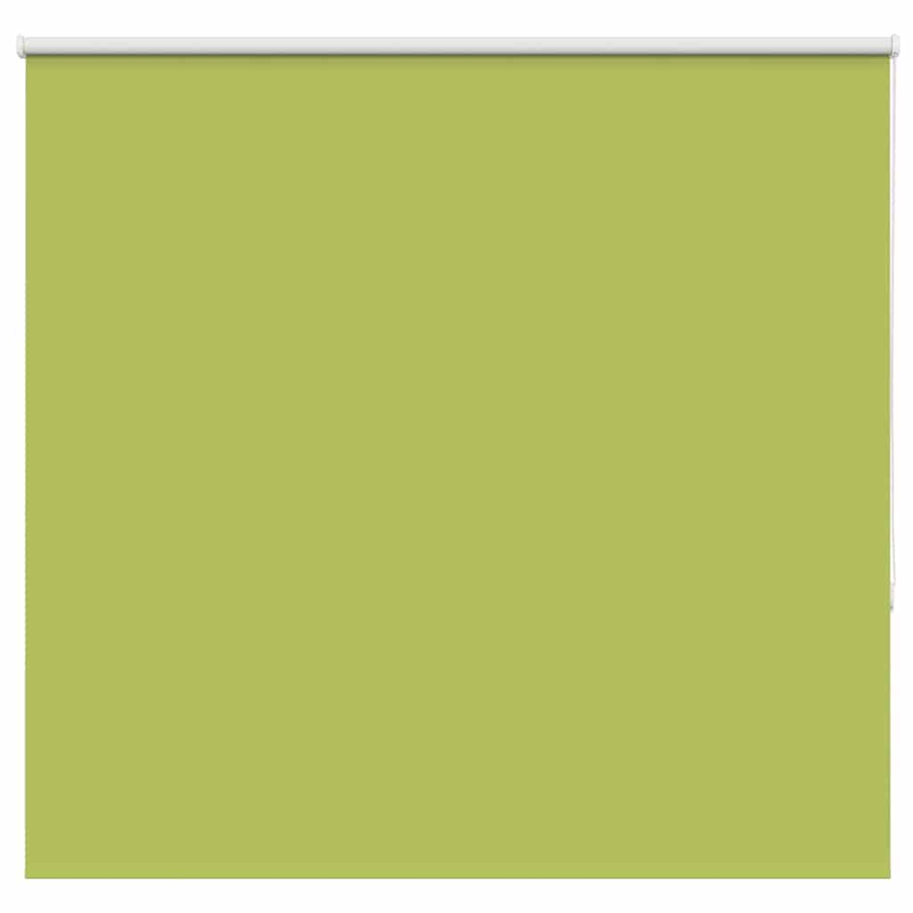 vidaXL Roller Blind Blackout Leaves Green 145x130 cm Fabric Width 141.6 cm Polyester 1