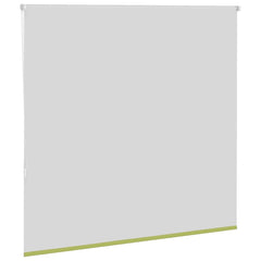 vidaXL Roller Blind Blackout Leaves Green 145x130 cm Fabric Width 141.6 cm Polyester 4