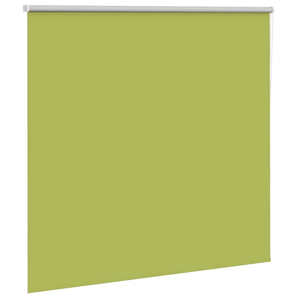 vidaXL Roller Blind Blackout Leaves Green 150x130 cm Fabric Width 146.6 cm Polyester 3