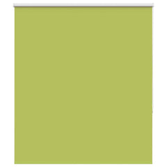 vidaXL Roller Blind Blackout Leaves Green 125x150 cm Fabric Width 121.6 cm Polyester 1