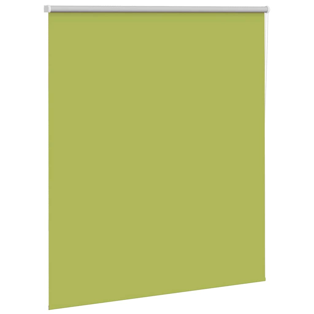 vidaXL Roller Blind Blackout Leaves Green 125x150 cm Fabric Width 121.6 cm Polyester 3