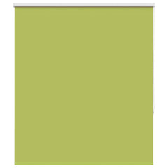 vidaXL Roller Blind Blackout Leaves Green 135x150 cm Fabric Width 131.6 cm Polyester 1