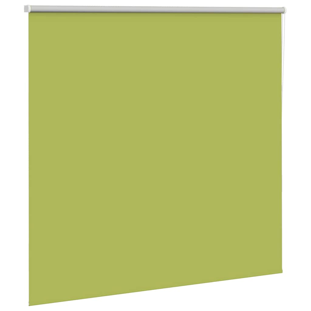 vidaXL Roller Blind Blackout Leaves Green 145x175 cm Fabric Width 141.6 cm Polyester 3