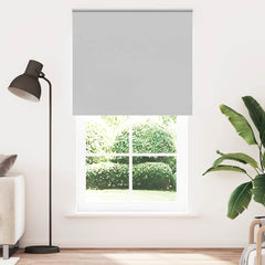 vidaXL Roller Blind Blackout Light Grey 135x210 cm Fabric Width 131.6 cm Polyester 2