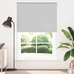 vidaXL Roller Blind Blackout Light Grey 165x230 cm Fabric Width 161.6 cm Polyester 2