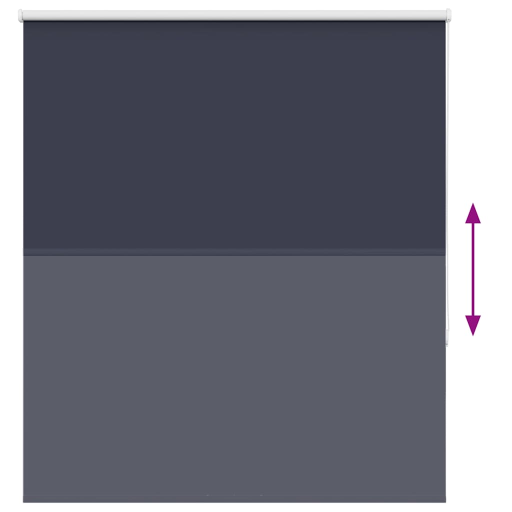 vidaXL Roller Blind Blackout Marine 120x175 cm Fabric Width 116.6 cm Polyester 5