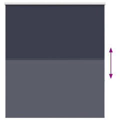 vidaXL Roller Blind Blackout Marine 120x175 cm Fabric Width 116.6 cm Polyester 5