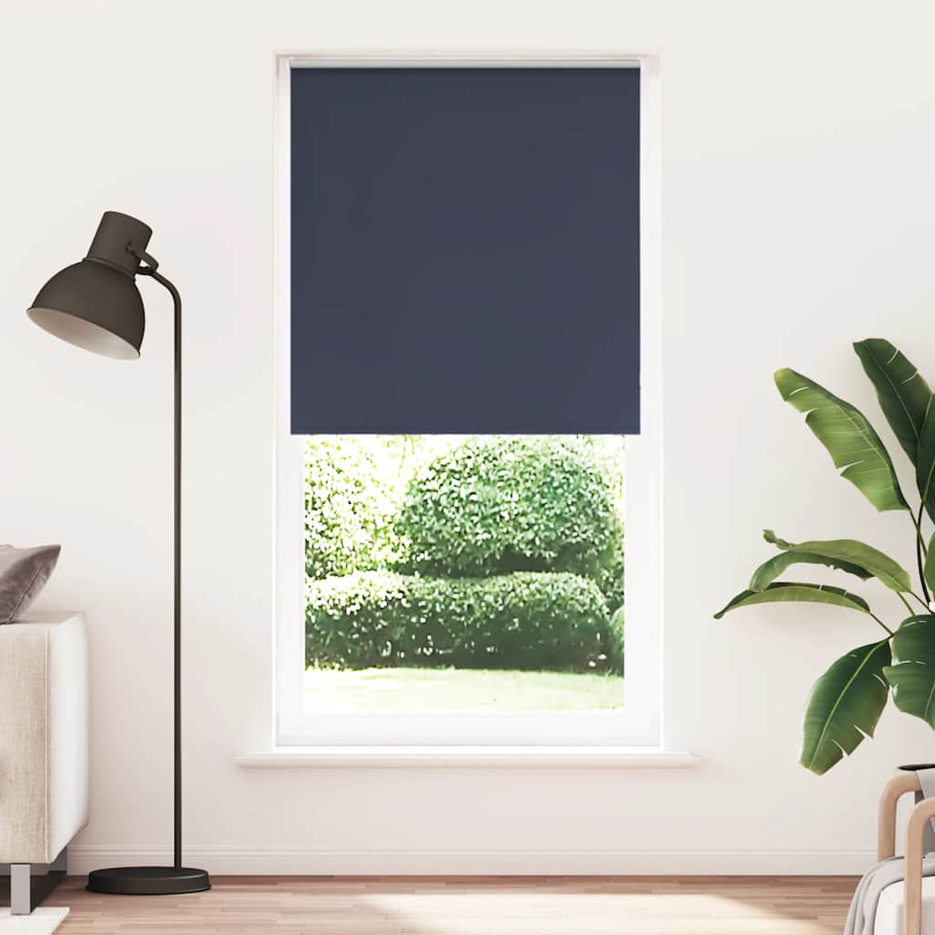 vidaXL Roller Blind Blackout Marine 115x210 cm Fabric Width 110.7 cm Polyester 2