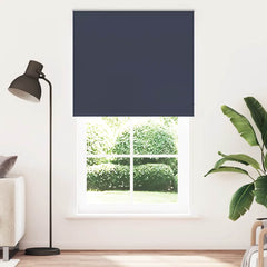 vidaXL Roller Blind Blackout Marine 120x210 cm Fabric Width 116.6 cm Polyester 2