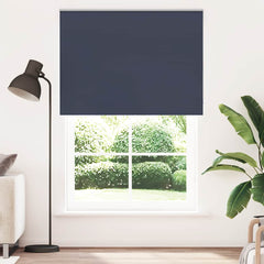 vidaXL Roller Blind Blackout Marine 155x230 cm Fabric Width 151.6 cm Polyester 2