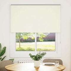 vidaXL Roller Blind Blackout Off White 120x175 cm Fabric Width 116.6 cm Polyester 2