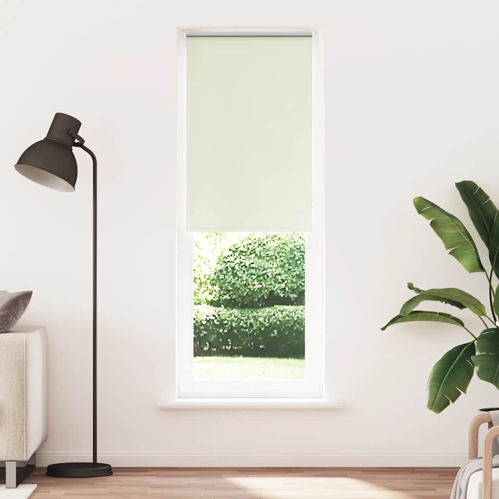 vidaXL Roller Blind Blackout Off White 75x210 cm Fabric Width 70.7 cm Polyester 2