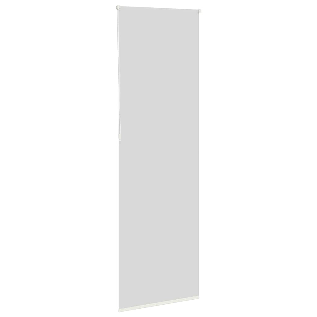 vidaXL Roller Blind Blackout Off White 80x210 cm Fabric Width 75.7 cm Polyester 4