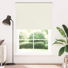 vidaXL Roller Blind Blackout Off White 150x210 cm Fabric Width 146.6 cm Polyester 2
