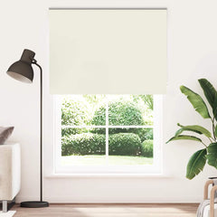vidaXL Roller Blind Blackout Off White 160x210 cm Fabric Width 156.6 cm Polyester 2