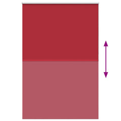 vidaXL Roller Blind Blackout Red 155x210 cm Fabric Width 151.6 cm Polyester 5