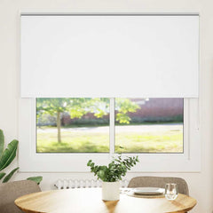 vidaXL Roller Blind Blackout White 155x130 cm Fabric Width 151.6 cm Polyester 2