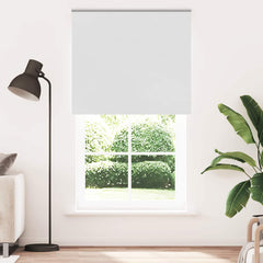 vidaXL Roller Blind Blackout White 120x210 cm Fabric Width 116.6 cm Polyester 2
