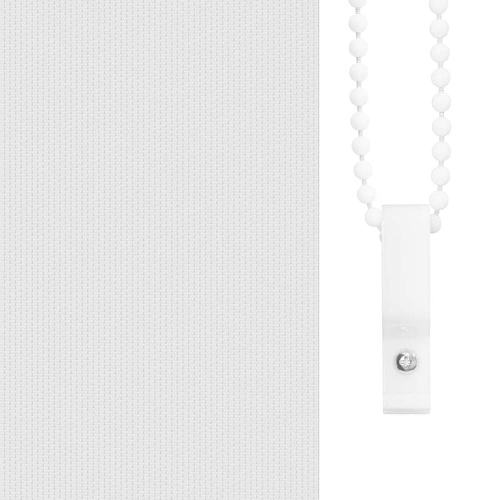 vidaXL Roller Blind Blackout White 90x230 cm Fabric Width 85.7 cm 5