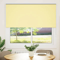 vidaXL Roller Blind Blackout Yellow 150x130 cm Fabric Width 146.6 cm Polyester 2