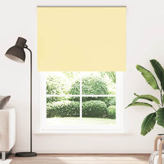 vidaXL Roller Blind Blackout Yellow 145x230 cm Fabric Width 141.6 cm Polyester 2