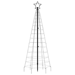 vidaXL LED Christmas Tree with Spikes 220 LEDs Warm White 180 cm 3