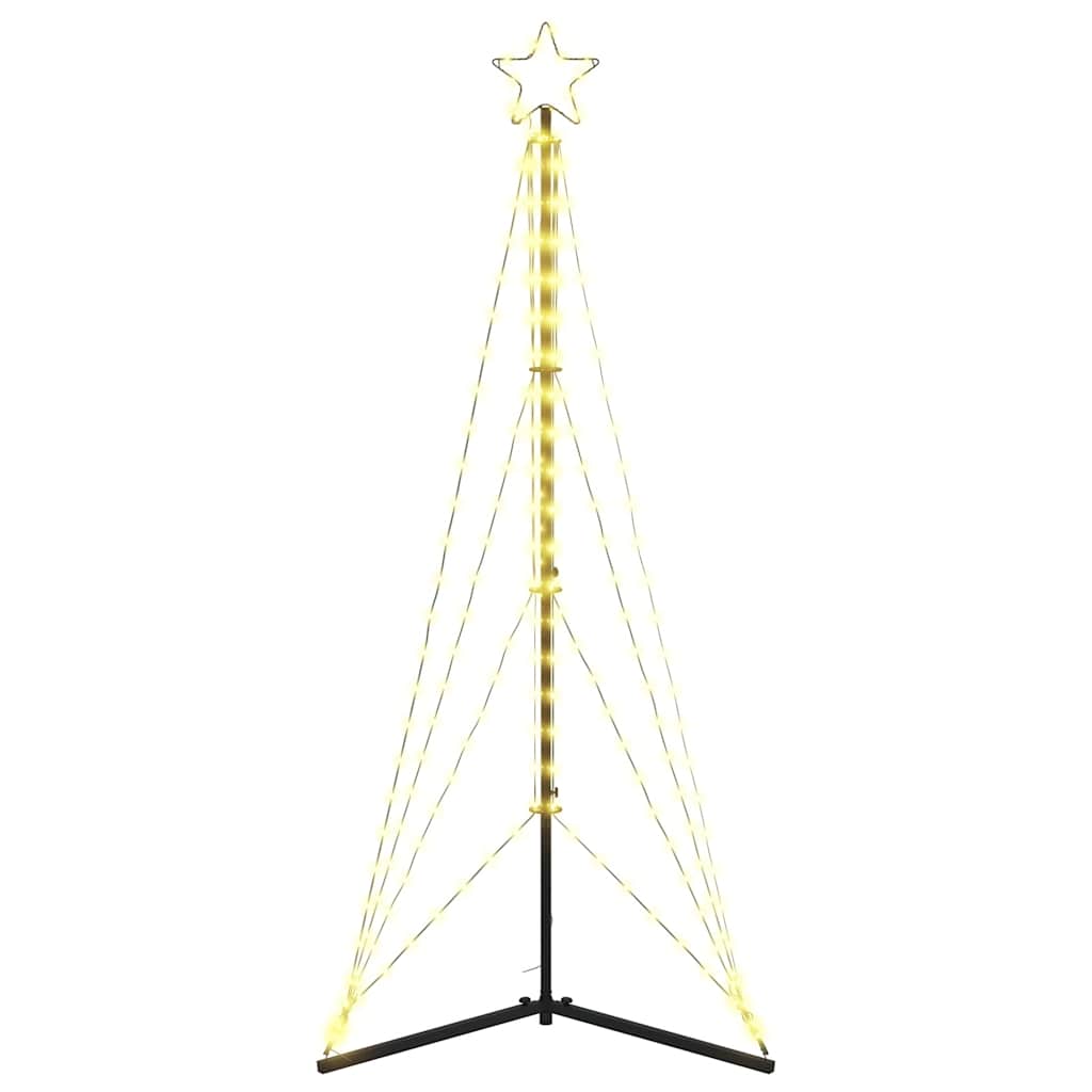 vidaXL LED Christmas Tree 363 LEDs Warm White 182 cm 6