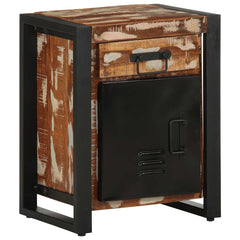 vidaXL Bedside Cabinet Multicolour 40x30x50 cm Solid Wood Reclaimed 1
