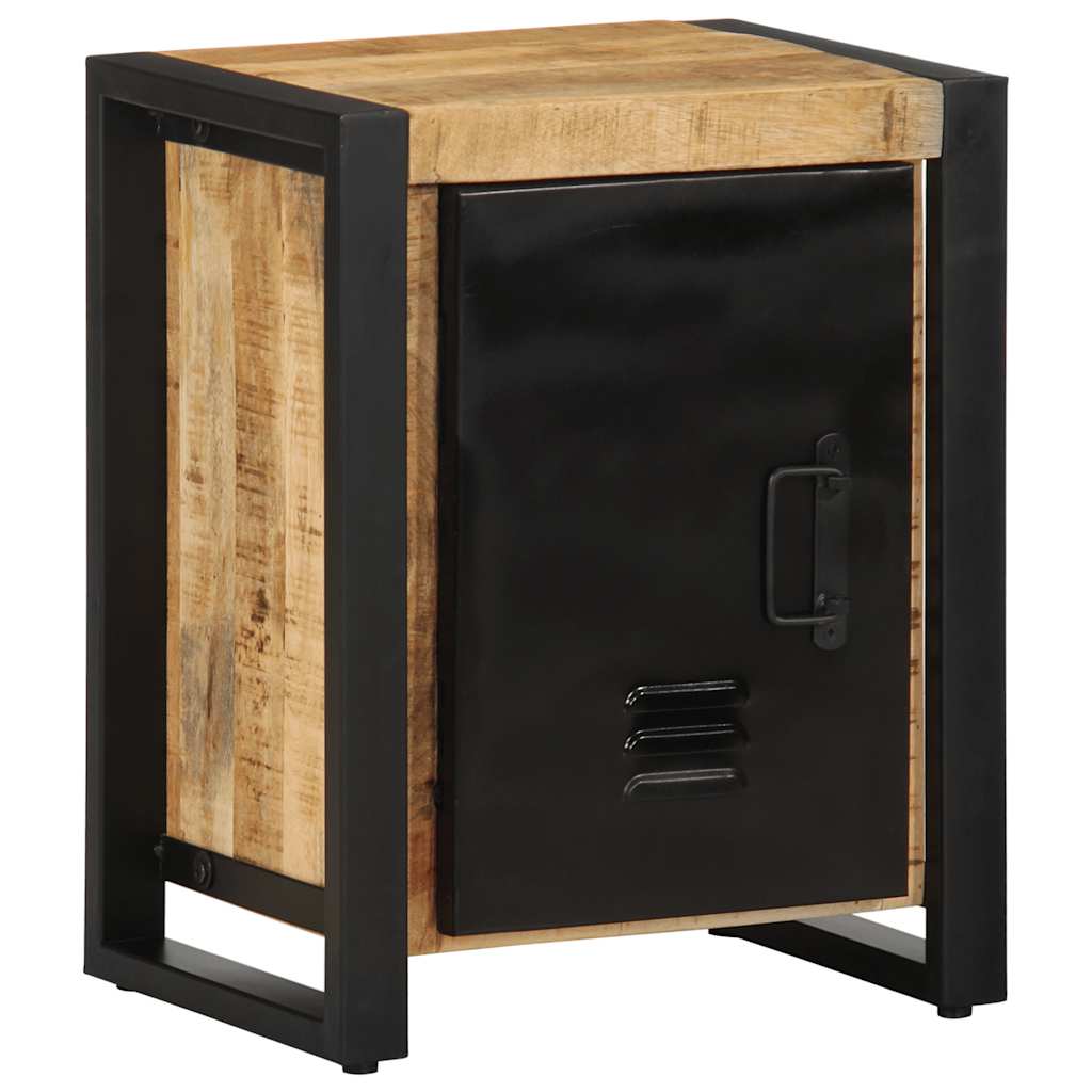 vidaXL Bedside Cabinets Solid Rough Wood Mango