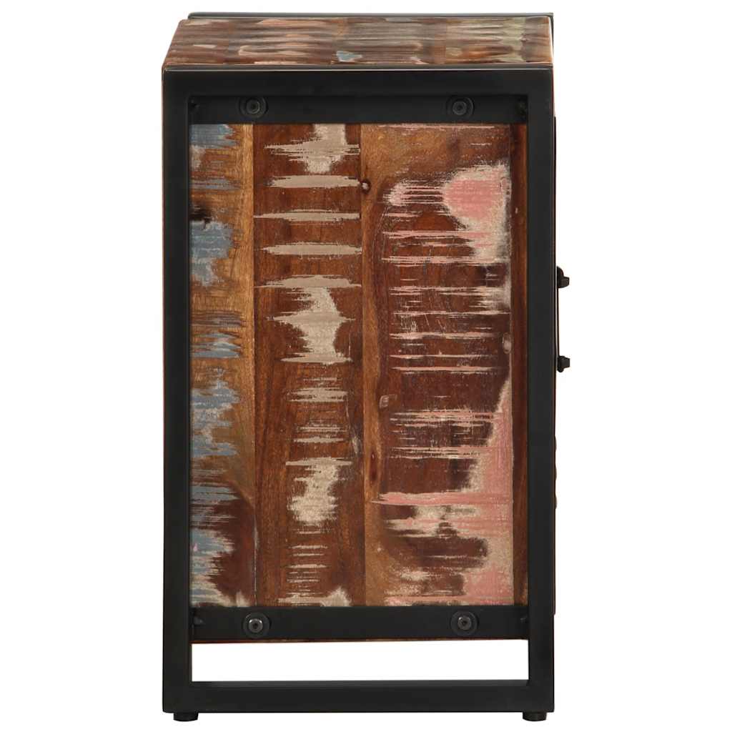 vidaXL Bedside Cabinets 2 pcs Multicolour Solid Rough Wood Mango 5