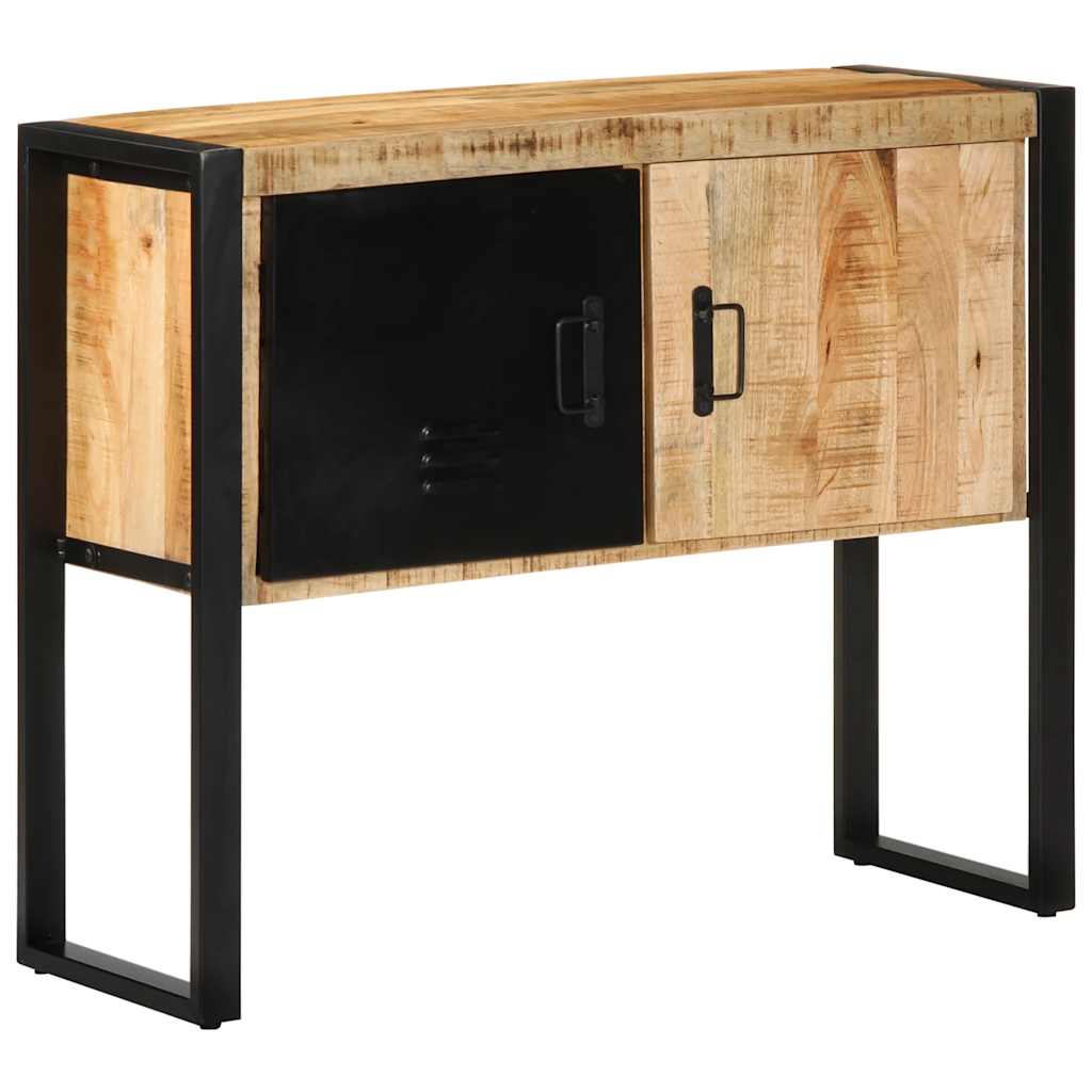 Console Cabinet 90x35x75 cm Solid Rough Wood Mango Solid rough mango wood