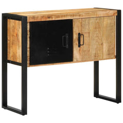 Console Cabinet 90x35x75 cm Solid Rough Wood Mango Solid rough mango wood