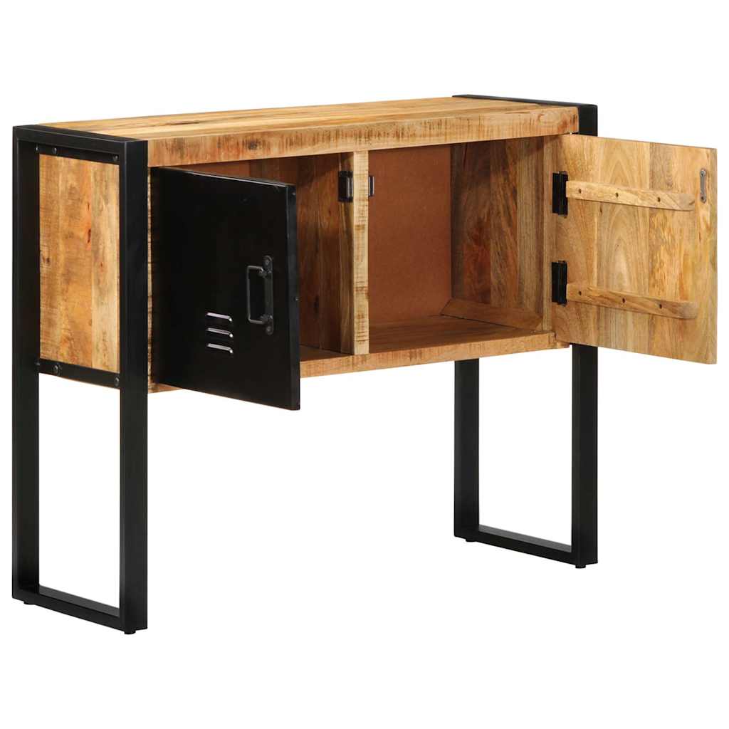 Console Cabinet 90x35x75 cm Solid Rough Wood Mango Solid rough mango wood